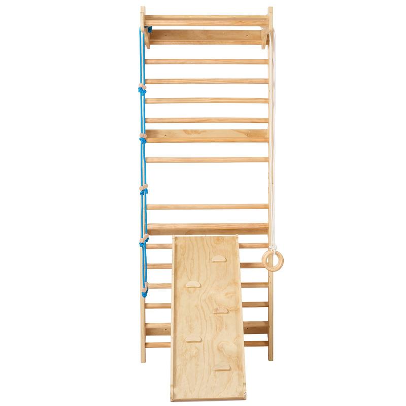 Gymnastic Rings Wooden - Wooden Stall Bars 31.5x23.6x86.6 Inches For
