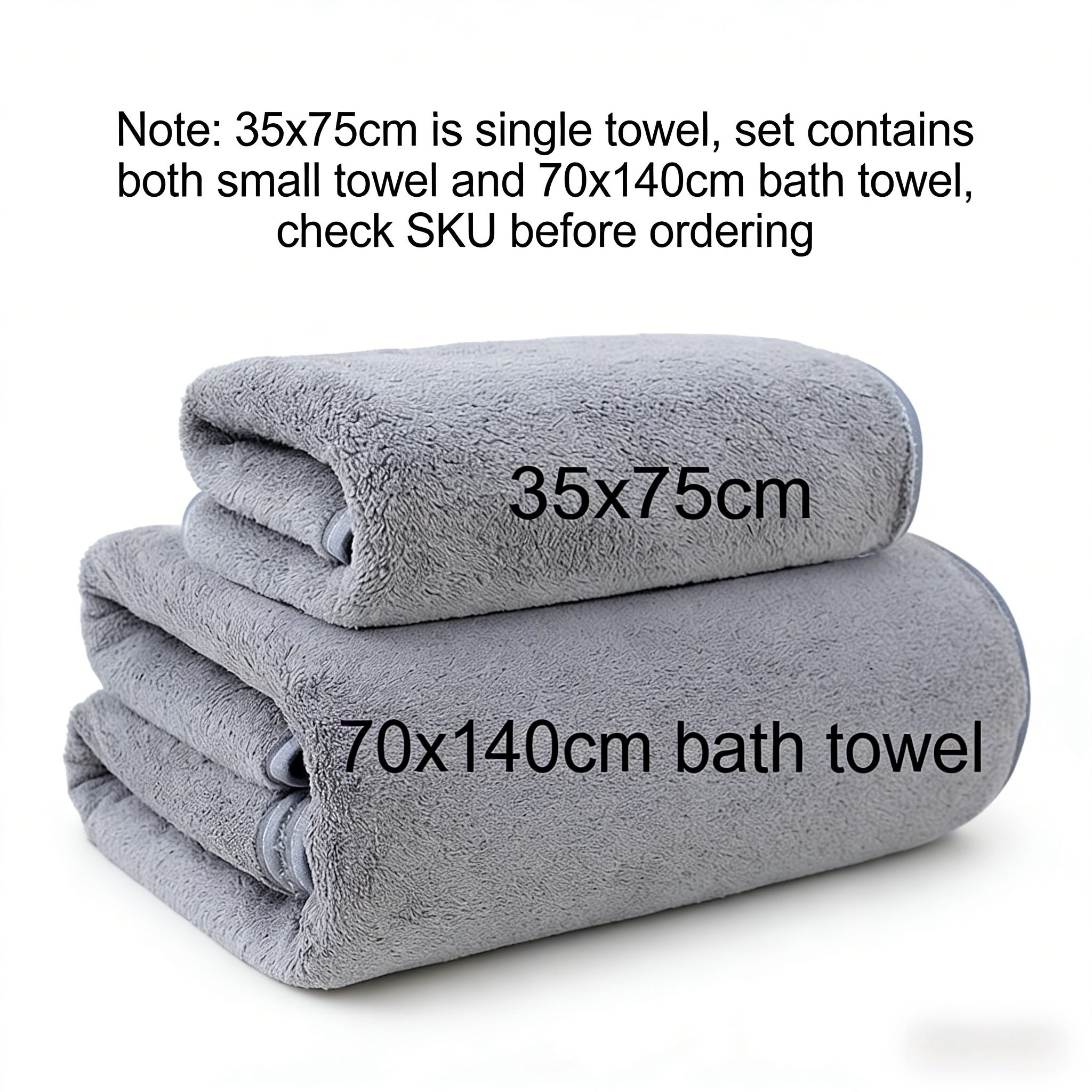 Home Gym Outfit - Coral Fleece Thickened Towel and Bath