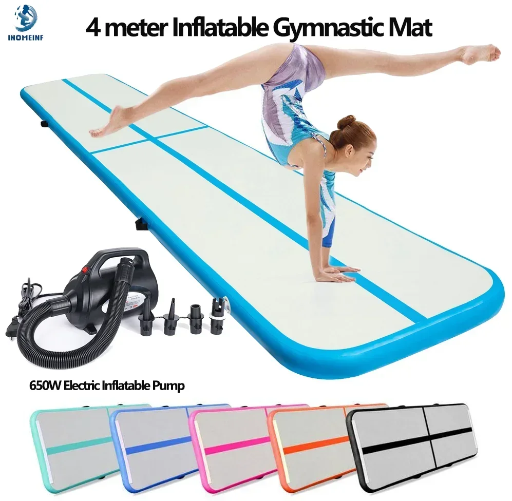 Home Gym Outfit - 4 Meters Durable Inflatable Gymnastics Air
