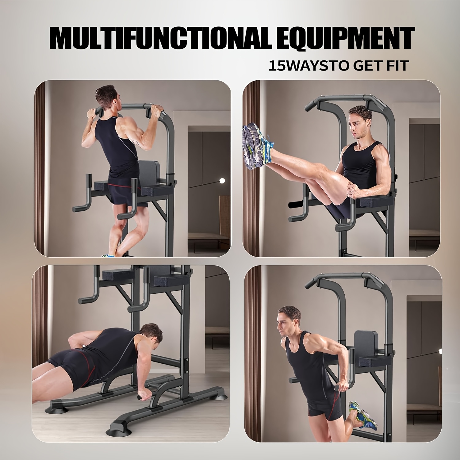 Djustable Height Power Tower D - Pull Up Bar Tower reseña y precio