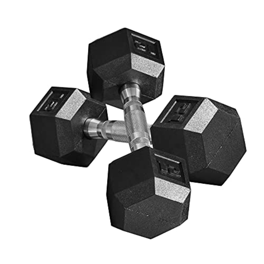 40lbs/45lbs/50lbs Rubber Dumbb - Home Gym Outfit reseña y precio