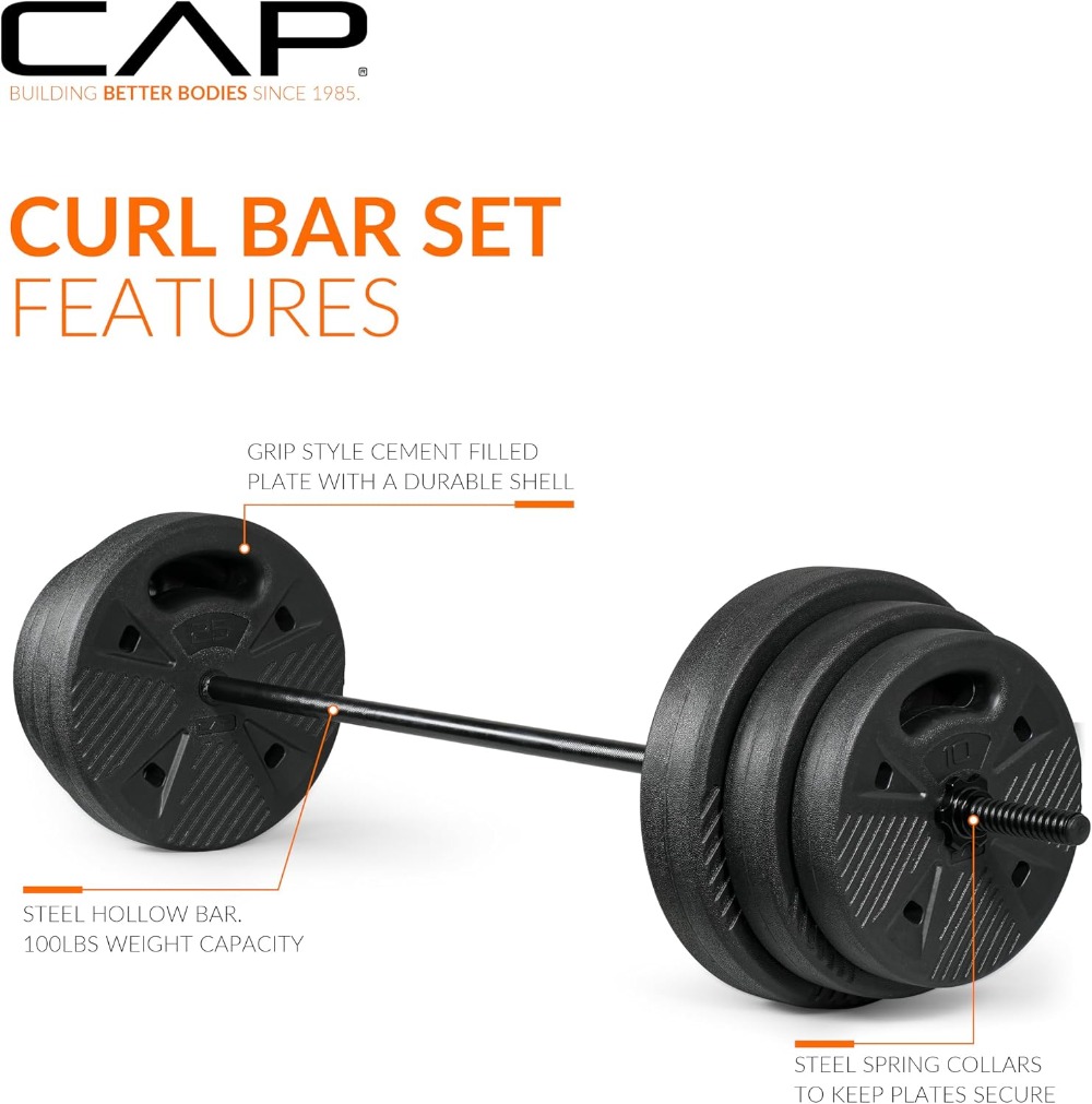 CAP Threaded Barbell Set with  - Home Gym Outfit reseña y precio