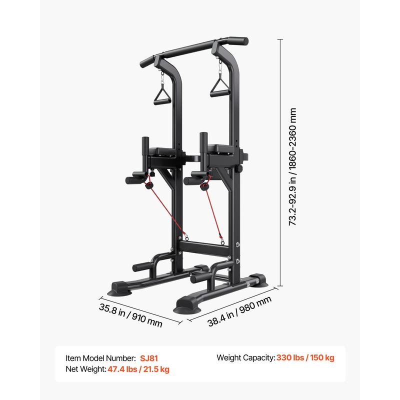 Pull Up Bar, 330 LBS Power Tow - Pull Up Bar Tower reseña y precio