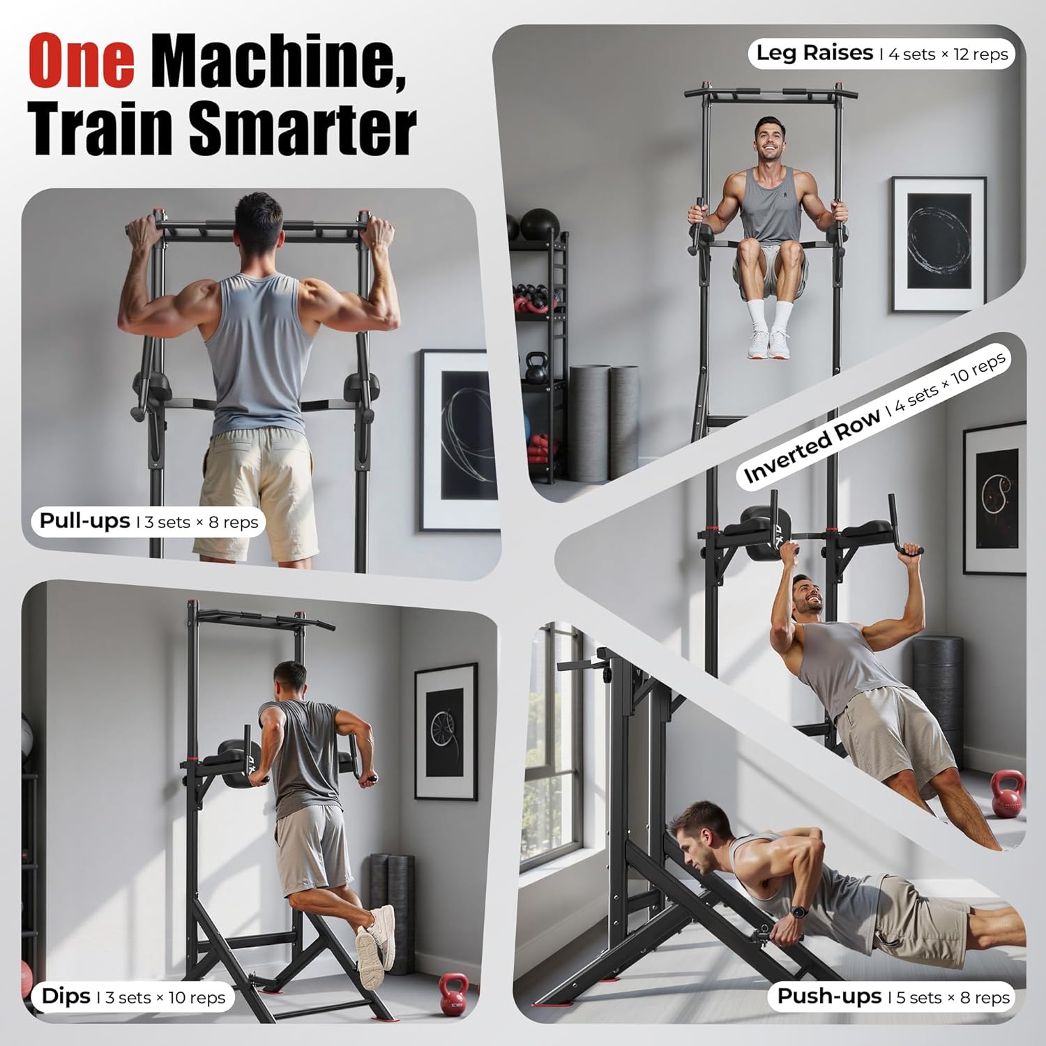 Sportsroyals Power Tower Pull  - Pull Up Bar Tower reseña y precio