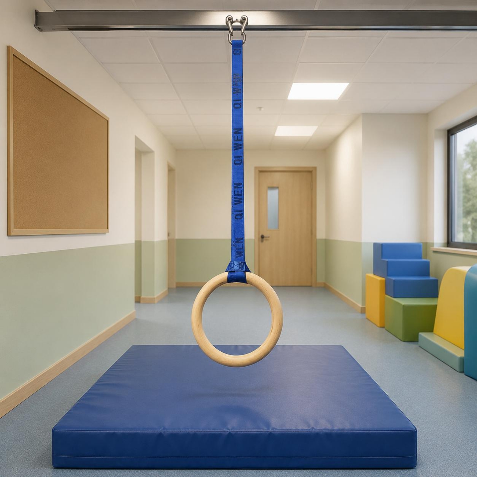 Wooden Gym Rings Woven Strappi - Gymnastic Rings Wooden reseña y precio