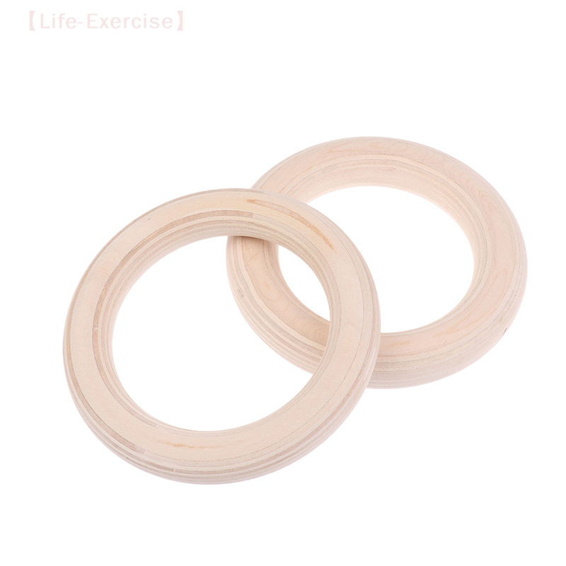 2Pcs/Pairs Wooden Ring Portabl - Gymnastic Rings Wooden reseña y precio