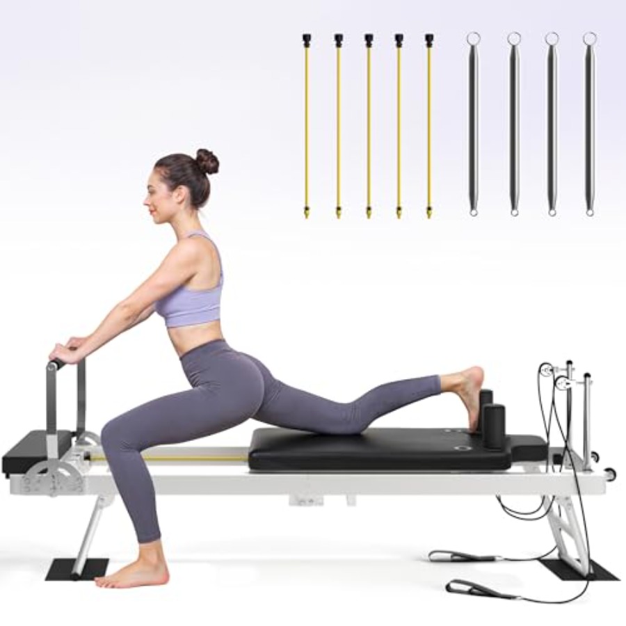 Foldable Pilates Reformer Mach - Leg Home Gym Workout reseña y precio