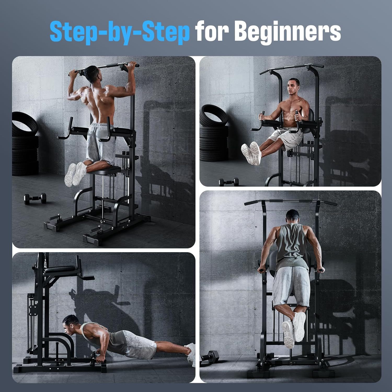 Power Tower Pull-Up Dip Statio - Pull Up Bar Tower reseña y precio