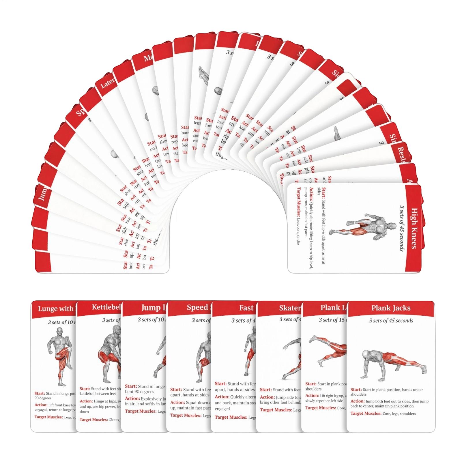 Workout Cards Deck 36 Pieces H - Home Gym Guide reseña y precio