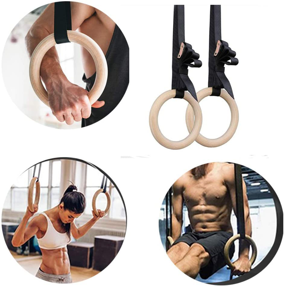 28/32MM Fitness Wooden Gymnast - Gymnastic Rings Wooden reseña y precio