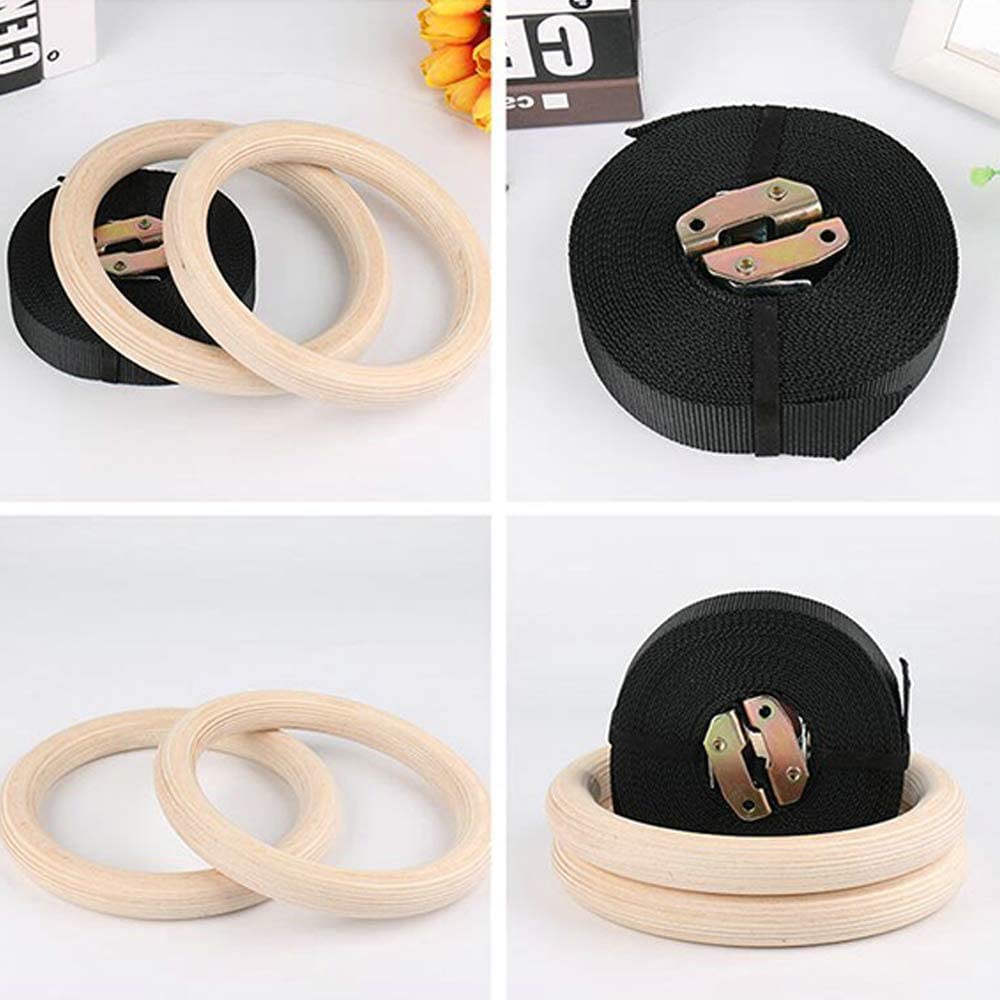 28/32MM Fitness Wooden Gymnast - Gymnastic Rings Wooden reseña y precio
