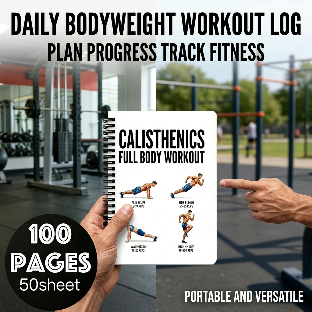 Full Body Workout Notebook Dai - Home Gym Guide reseña y precio