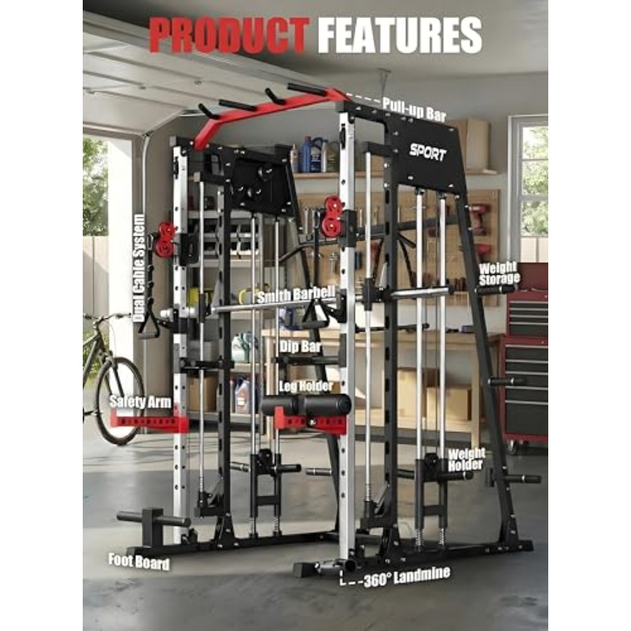 Smith Machine Home Gym All in  - Leg Home Gym Workout reseña y precio