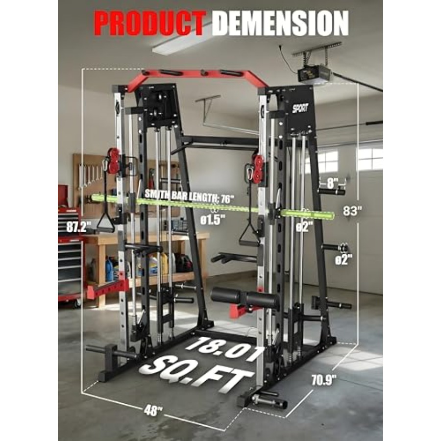 Smith Machine Home Gym All in  - Leg Home Gym Workout reseña y precio