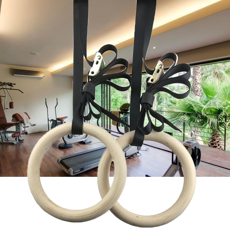 Fitness Gymnastic Rings with A - Gymnastic Rings Wooden reseña y precio