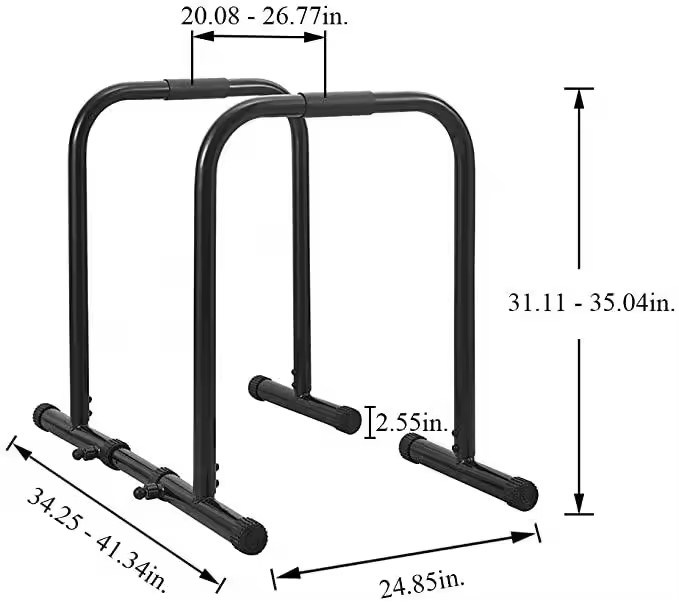Sport Parallettes Heavy Duty D - Dip Station Parallel reseña y precio