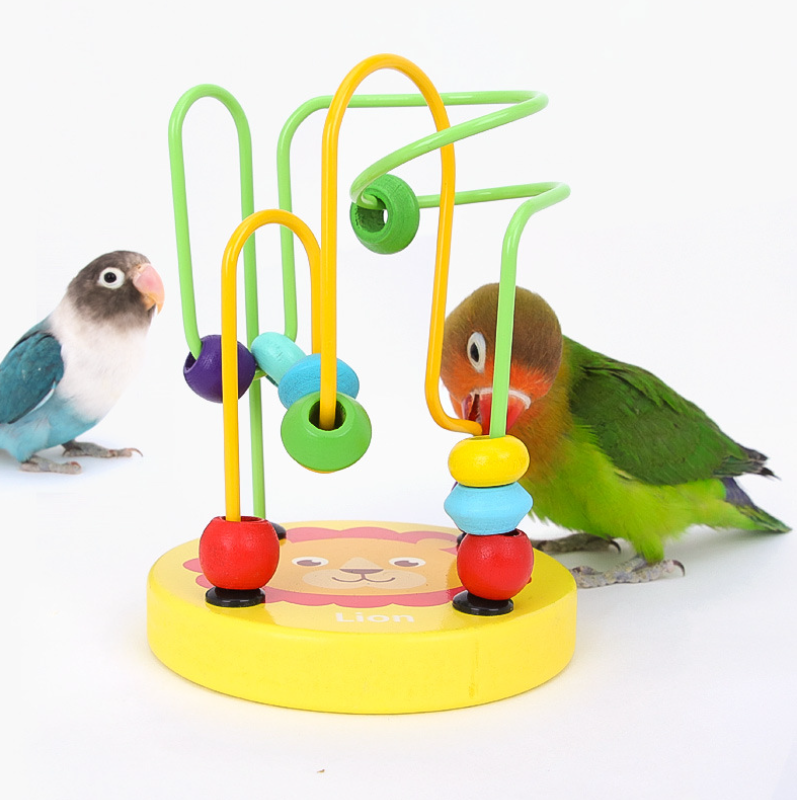 Bird Training Toy Supplies Lov - Gymnastic Rings Wooden reseña y precio