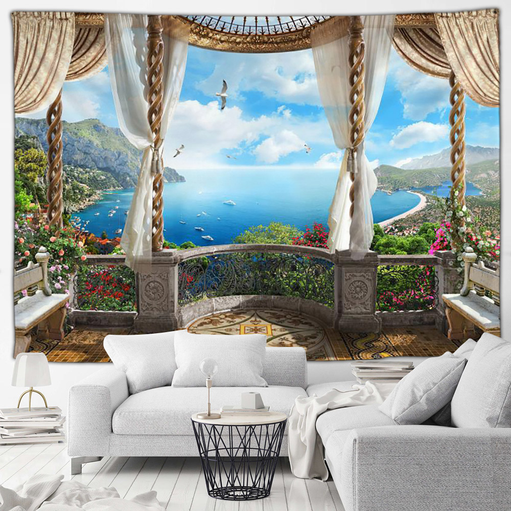 Italy Seaside Town Landscape T - Home Gym Decor reseña y precio