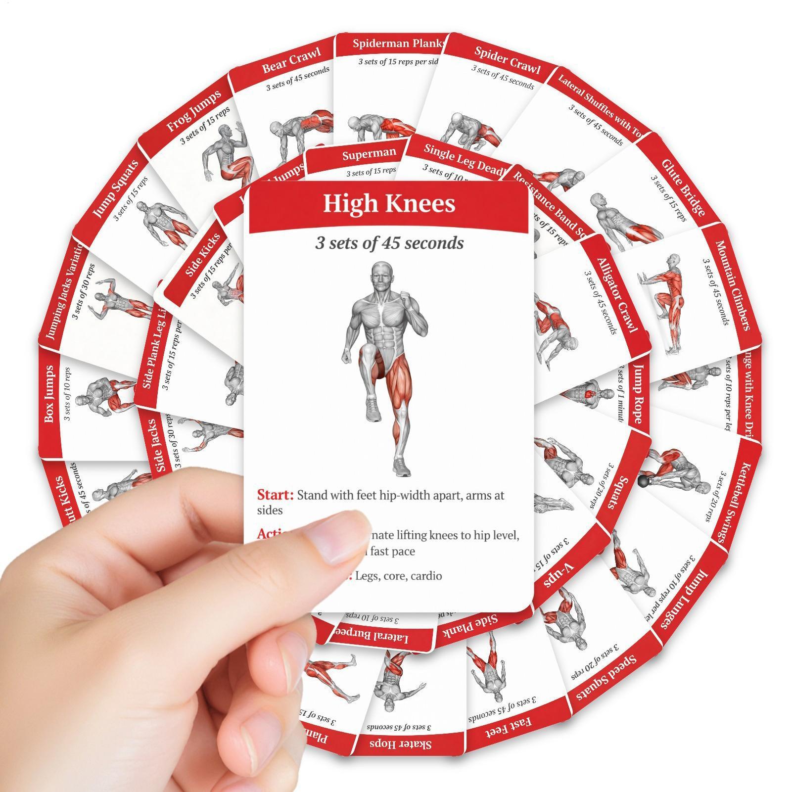 Workout Cards Deck 36 Pieces H - Home Gym Guide reseña y precio