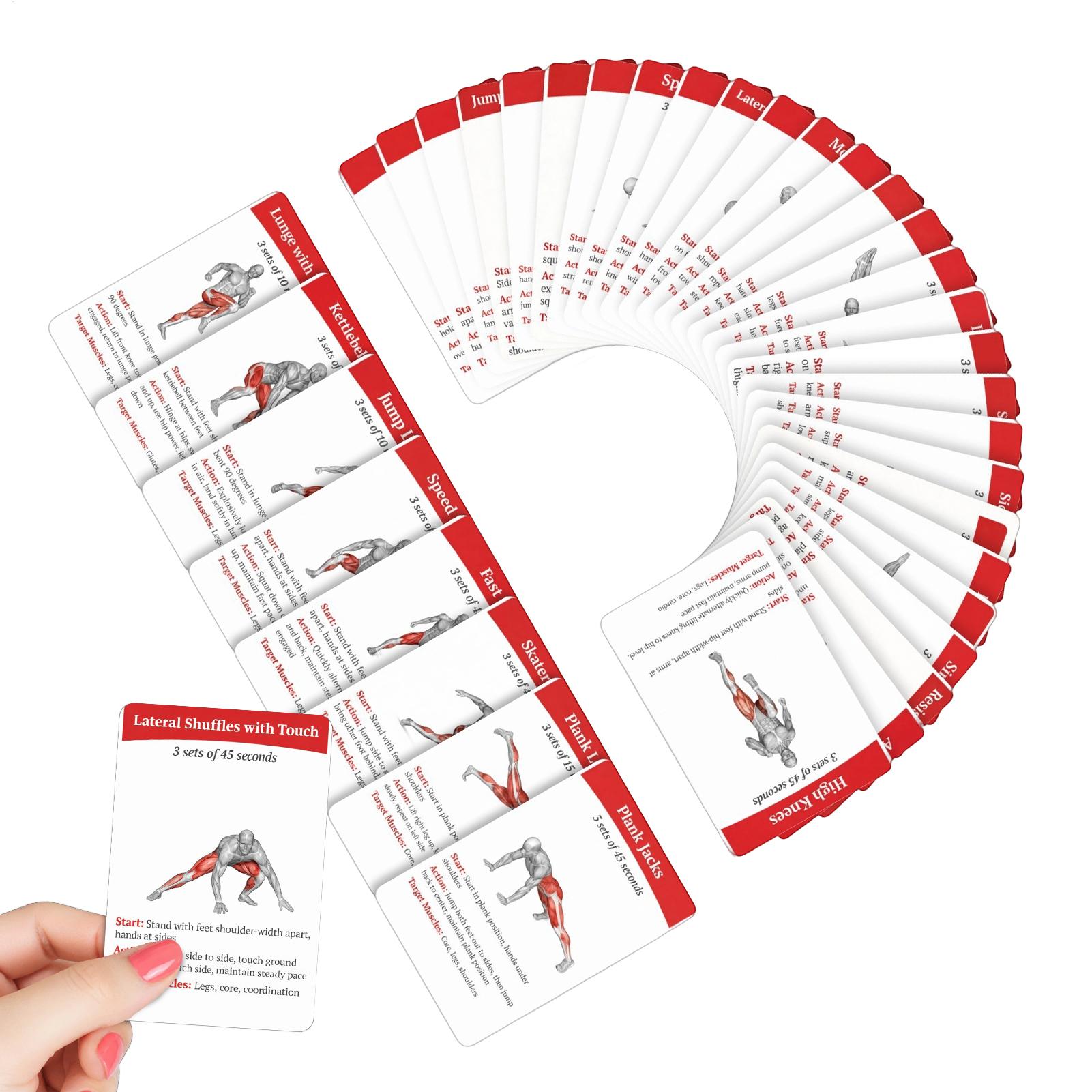 Workout Cards Deck 36 Pieces H - Home Gym Guide reseña y precio