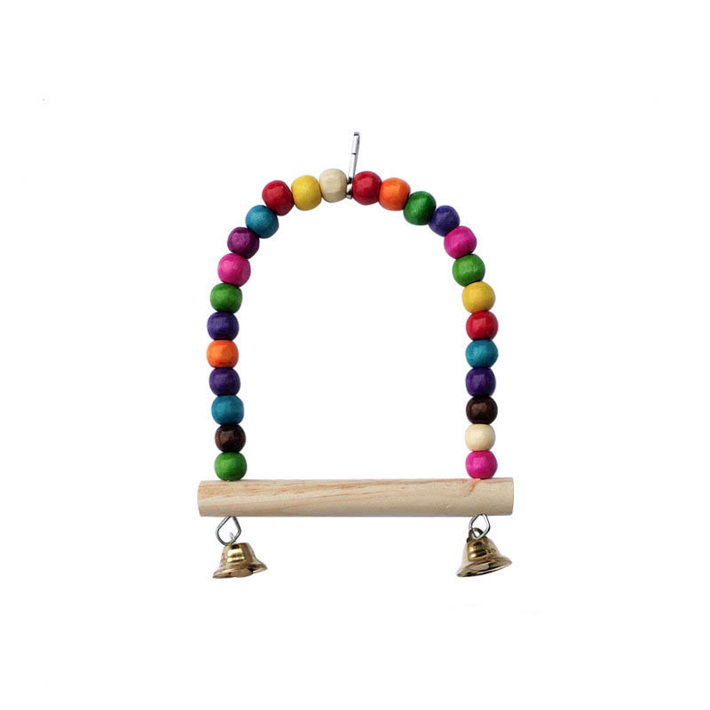 Wooden Bird Toys Small Parrot  - Gymnastic Rings Wooden reseña y precio