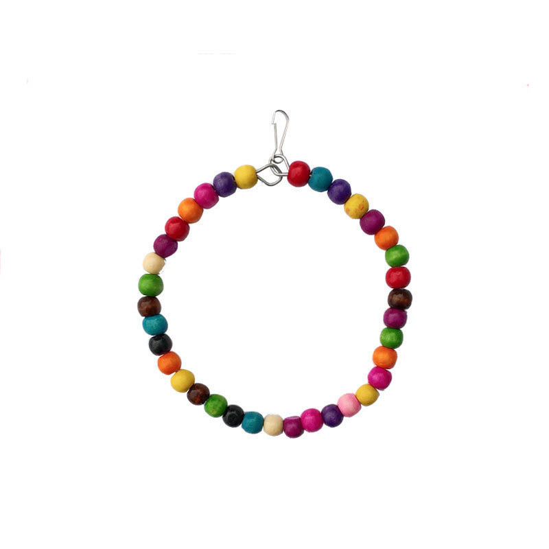 Wooden Bird Toys Small Parrot  - Gymnastic Rings Wooden reseña y precio