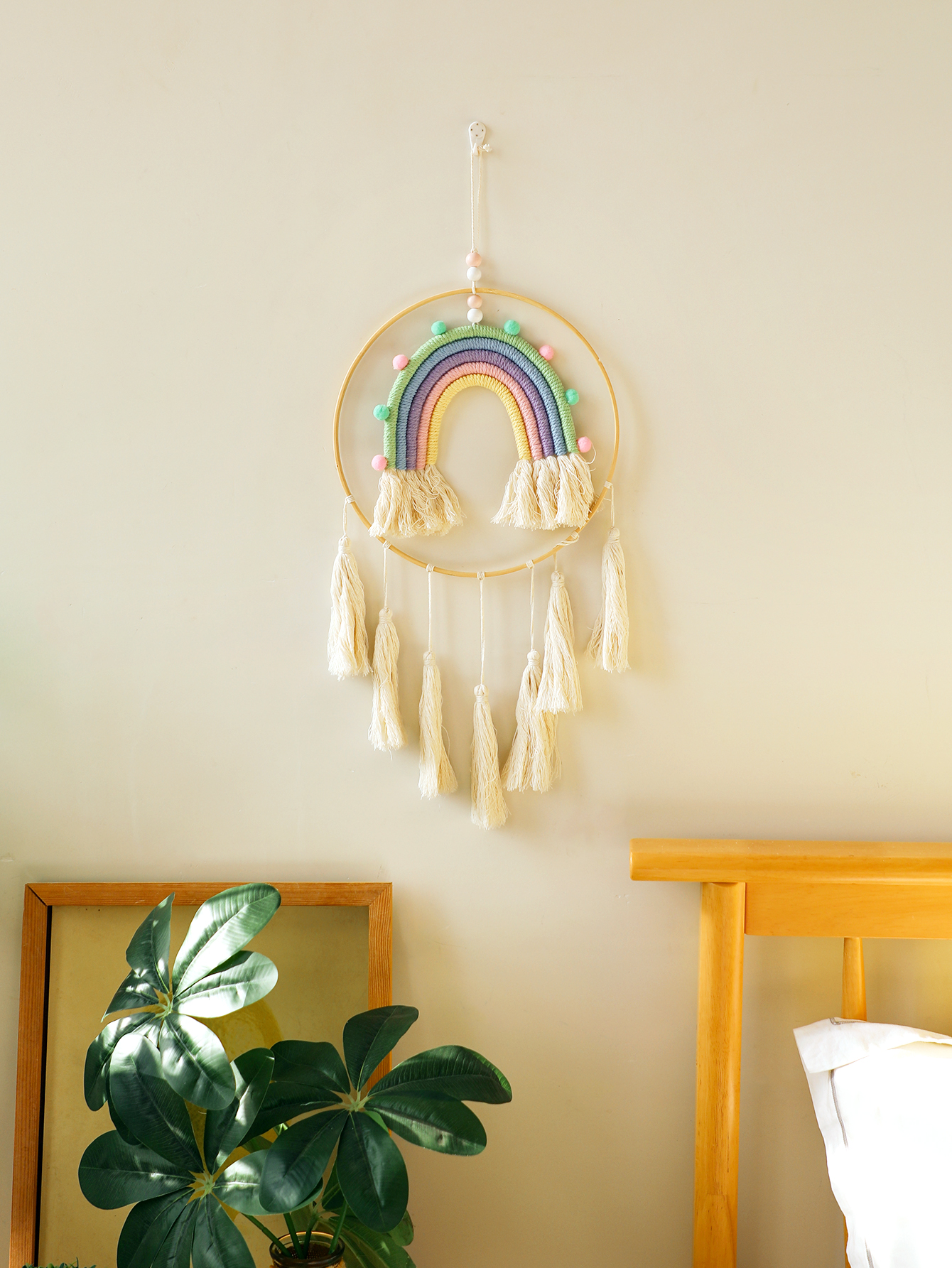 Macrame Tapestry Wall Hanging  - Home Gym Decor reseña y precio