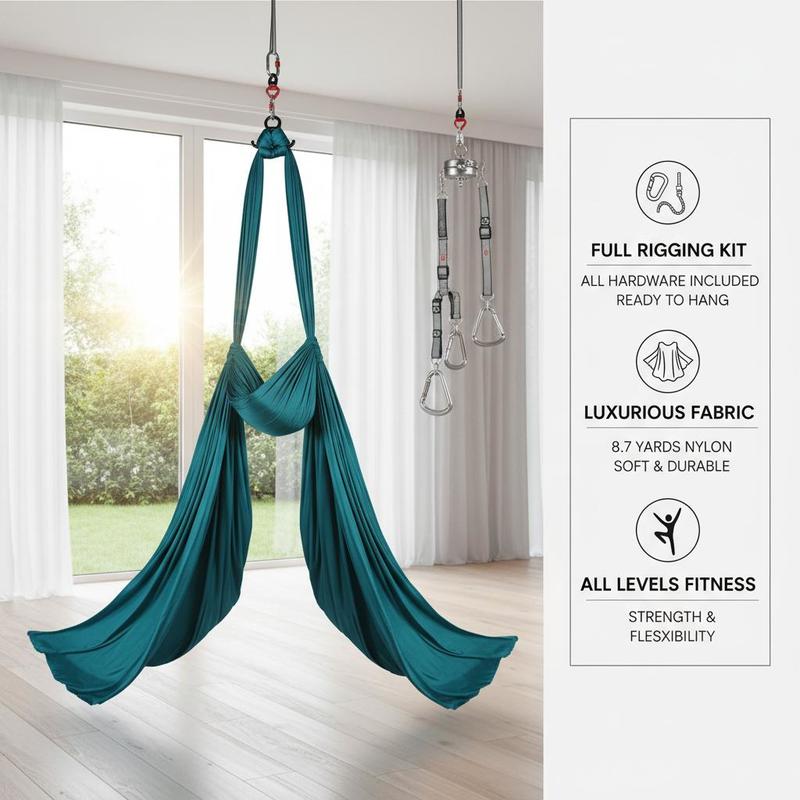 Aerial Yoga Hammock 8M For Stu - Home Gym Guide reseña y precio