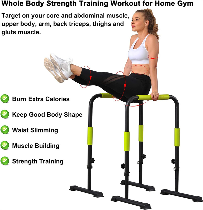 Adjustable Push-Up Stand & Dip - Dip Station Parallel reseña y precio