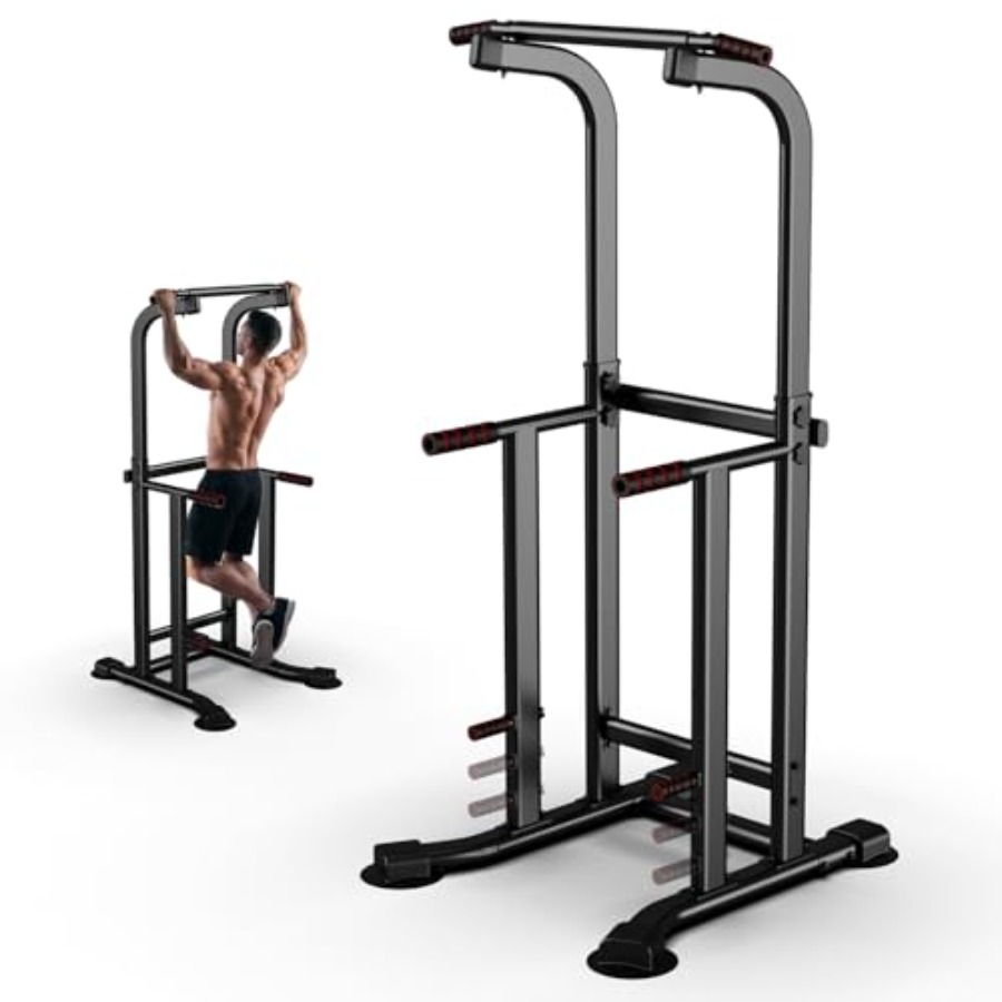 Home gym pull-up bar dip stati - Pull Up Bar Tower reseña y precio