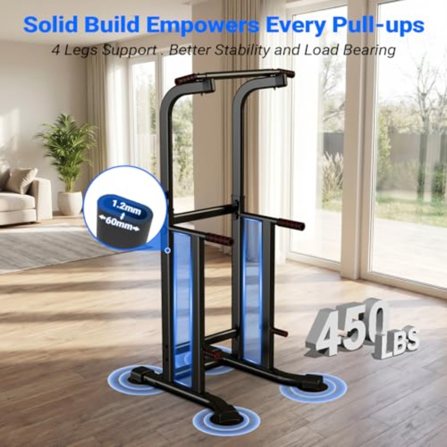 Home gym pull-up bar dip stati - Pull Up Bar Tower reseña y precio