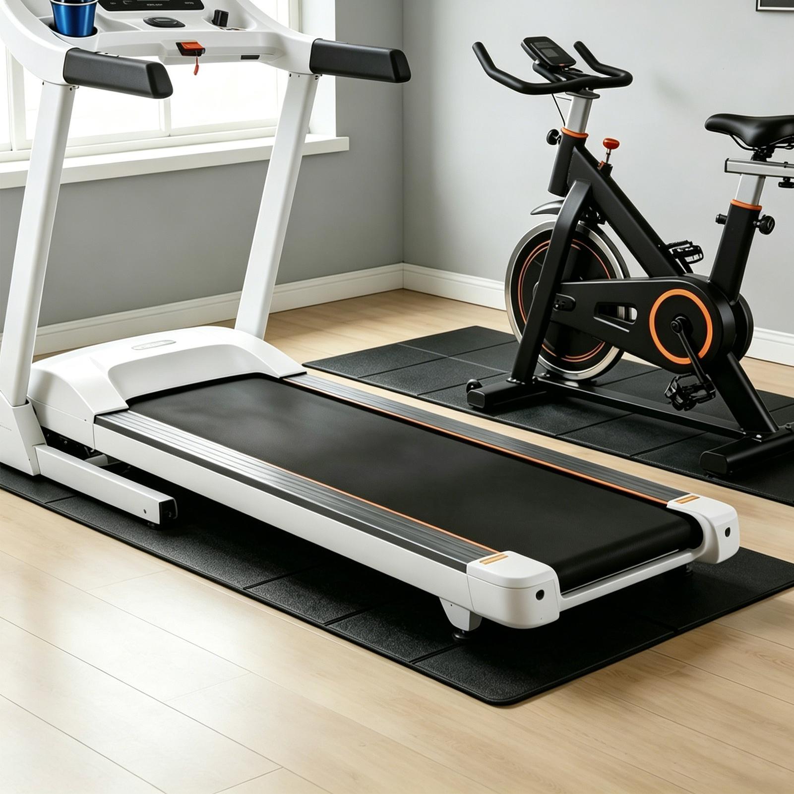 Under Treadmill Mat Heavy Duty - Leg Home Gym Workout reseña y precio