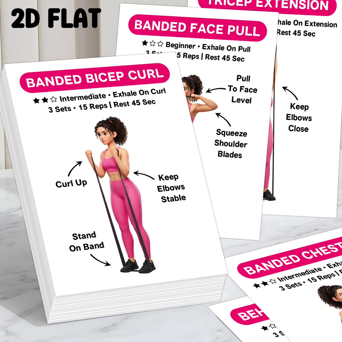 30pcs Banded Exercise Cards,Fu - Home Gym Guide reseña y precio